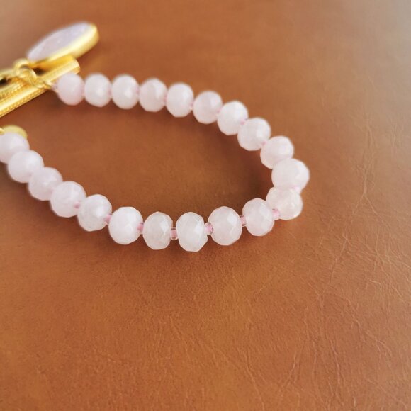 Julie Vos The Pink Gold Pink quartz Bracelet - Picture 2 of 4